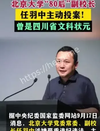 任羽中主动投案