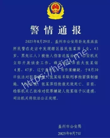 警方通报女子遭前夫殴打后死亡